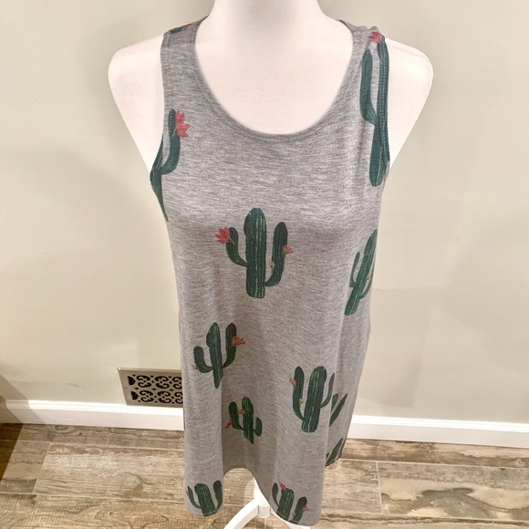 Soft Knit Cactus Tank Dress - Picture 6 of 10
